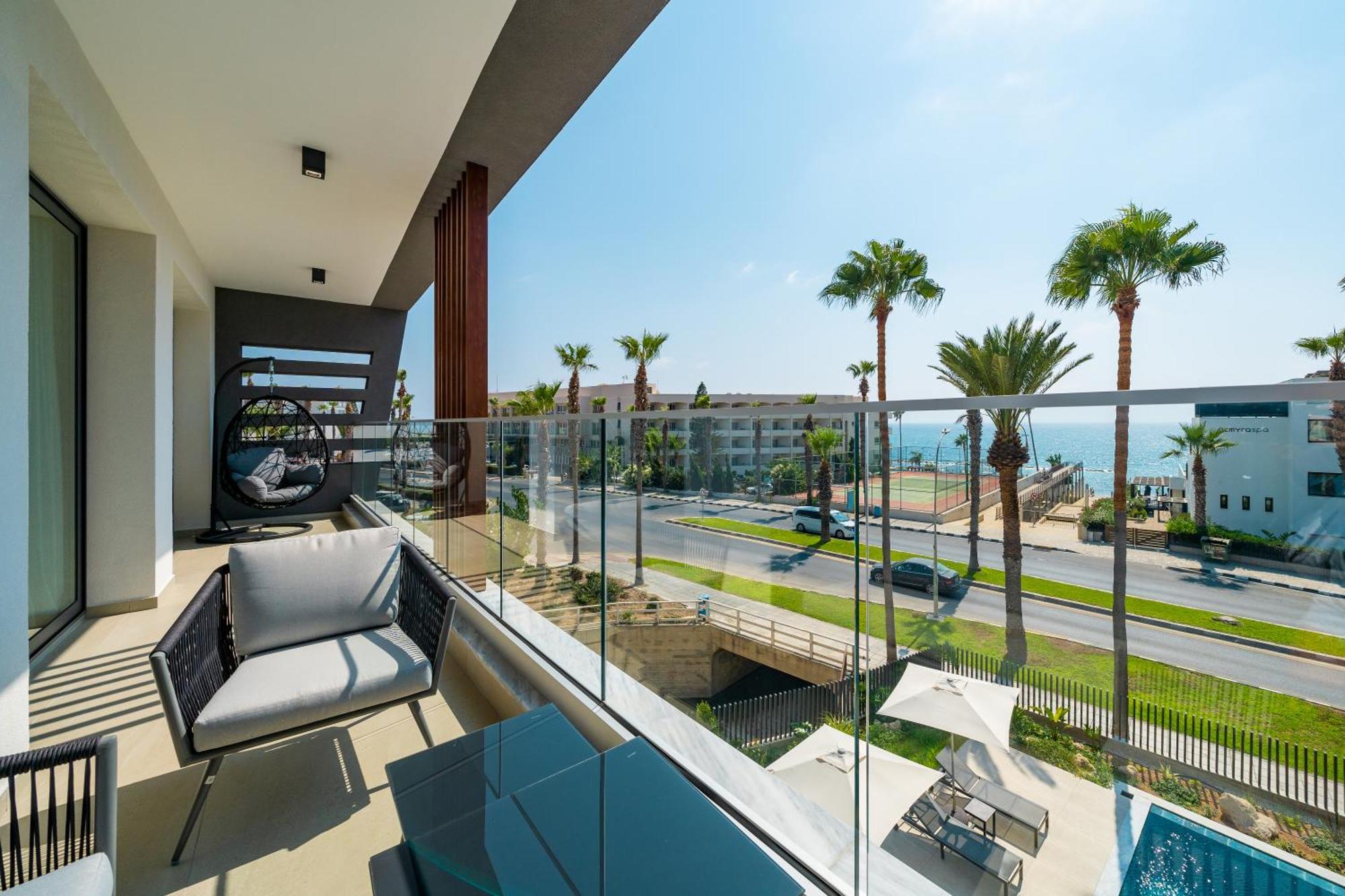 Waterside Sea View Apartments Paphos Camera foto